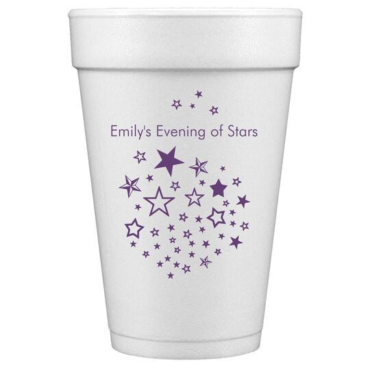 Star Party Styrofoam Cups